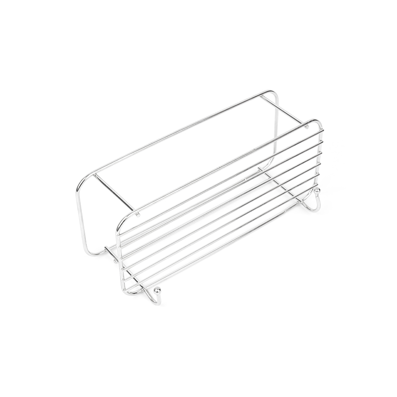 Support de douche adhésif en acier inoxydable avec crochets