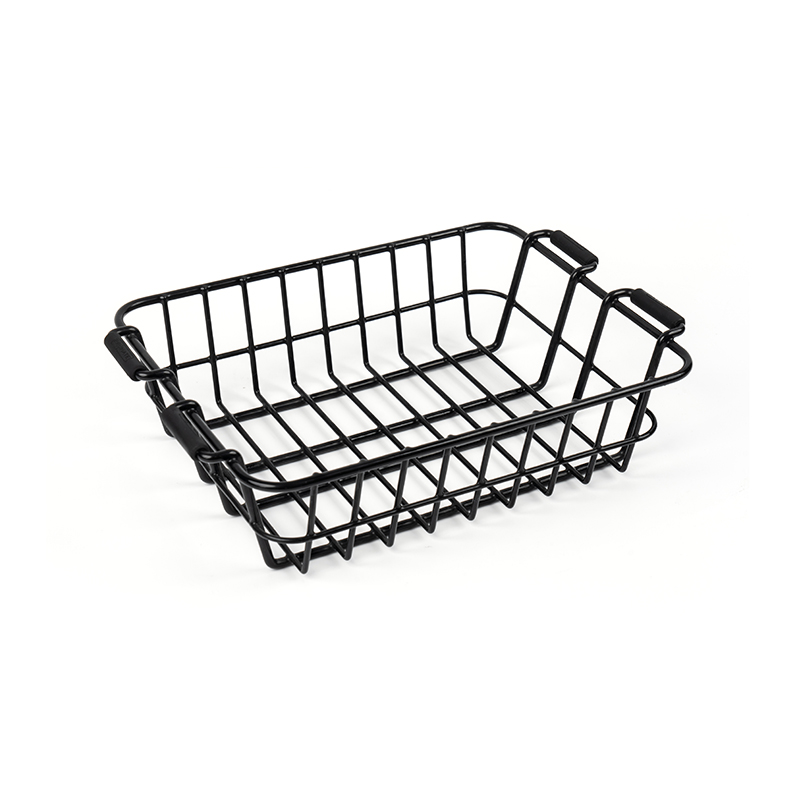 Paniers de rangement en fil noir pour garde-manger et armoires