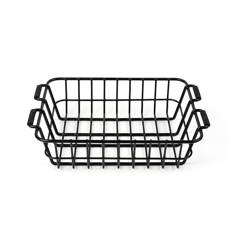 Paniers de rangement en fil noir pour garde-manger et armoires