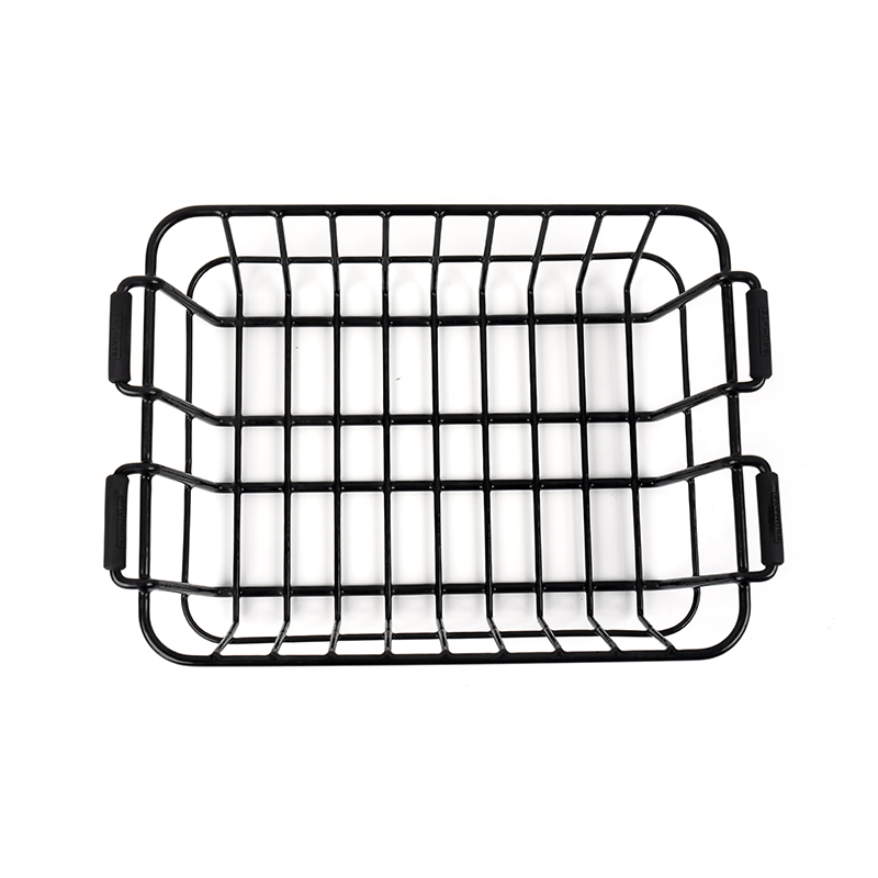 Paniers de rangement en fil noir pour garde-manger et armoires