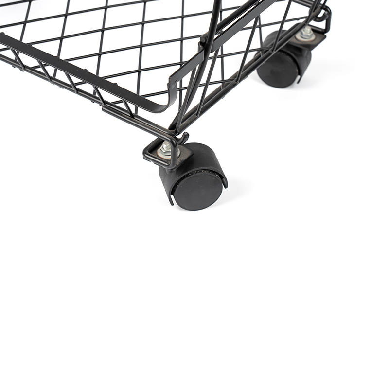 Panier à fruits et légumes empilable à 4 niveaux avec roulettes