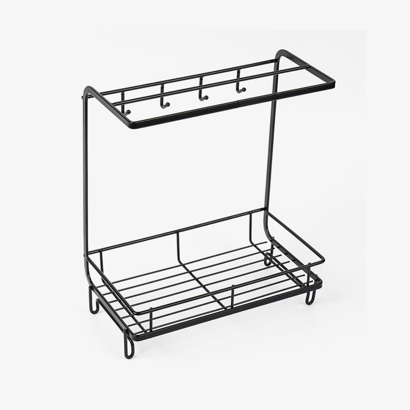 Support d'évier de cuisine avec porte-éponge et torchon