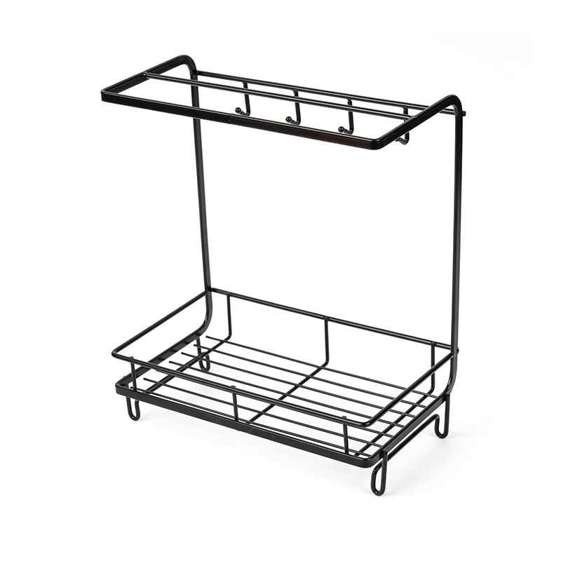 Support d'évier de cuisine avec porte-éponge et torchon