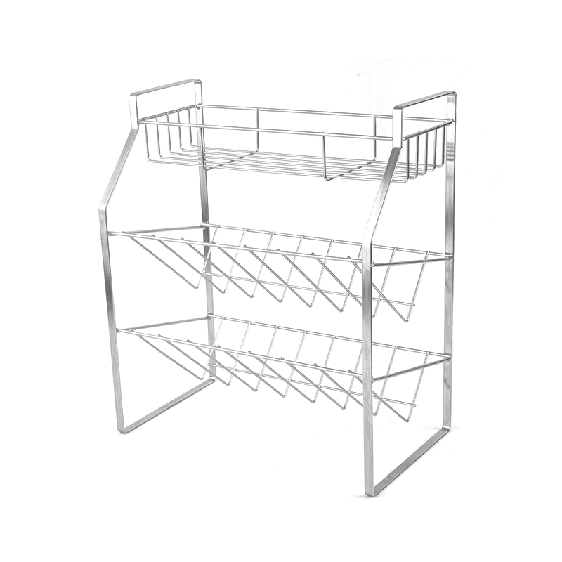 Étagère à épices noire à 3 niveaux avec support mural pour cuisine