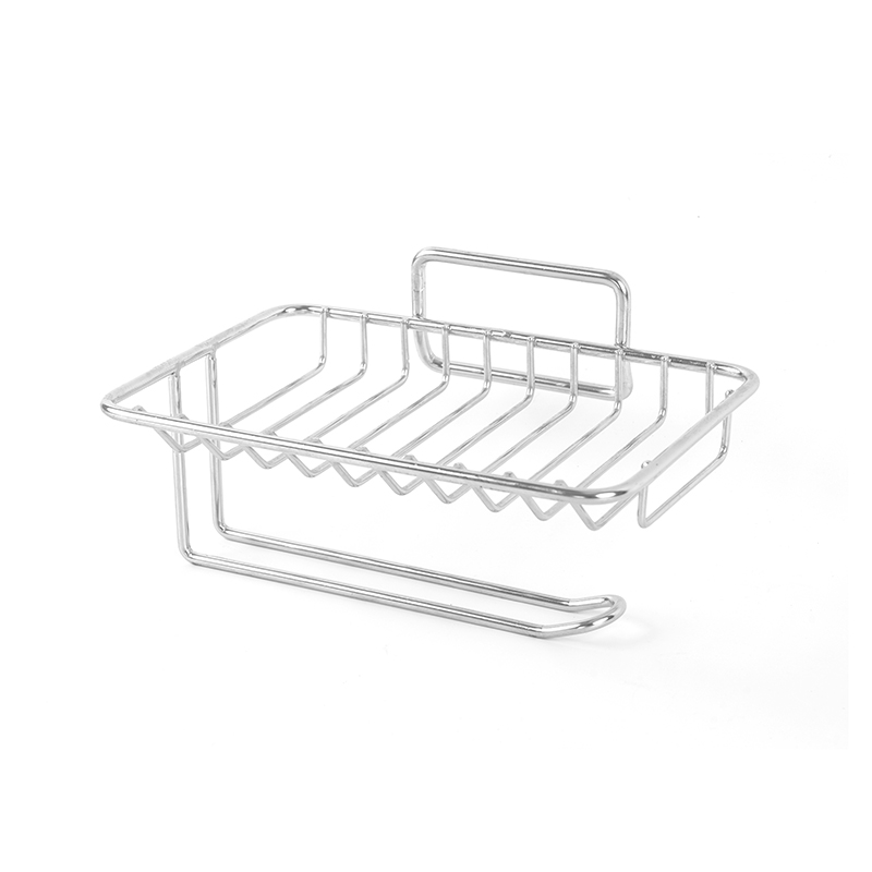 Porte-savon en céramique avec auto-drainage et support en acier inoxydable