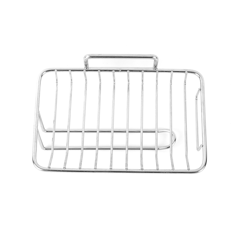 Porte-savon en céramique avec auto-drainage et support en acier inoxydable