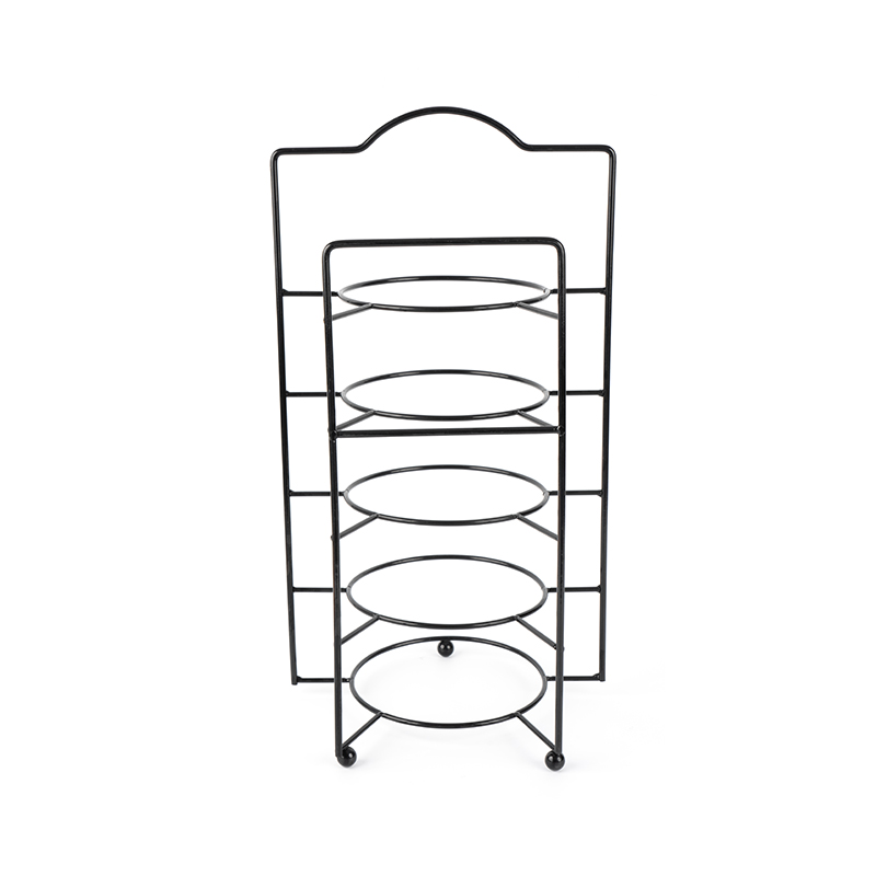 Support de service à plusieurs niveaux avec bols et plats