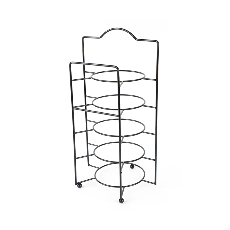 Support de service à plusieurs niveaux avec bols et plats