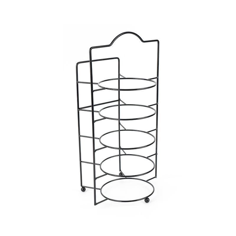 Support de service à plusieurs niveaux avec bols et plats