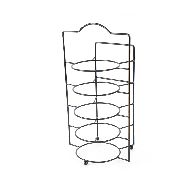 Support de service à plusieurs niveaux avec bols et plats